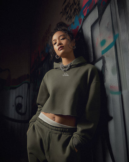 Crop-Hoodie